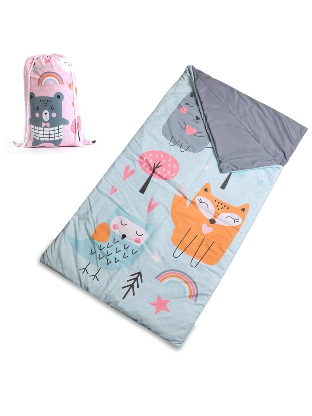 EXPRESSIONS Kids Lightweight Indoor Slumber Bag/Sleeping Bag, Ultra-Soft & Cozy